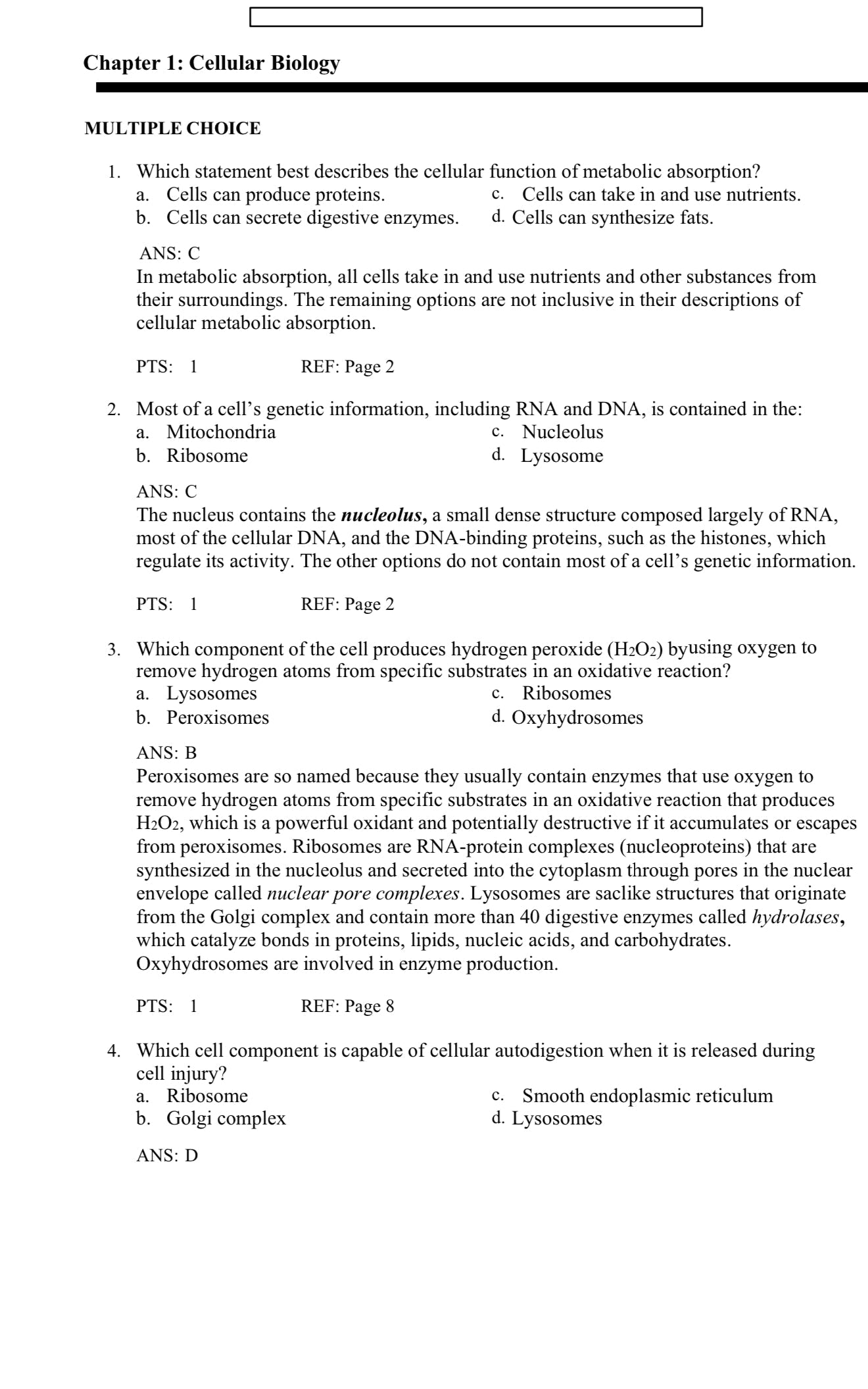 Pathophysiology, 9th Edition by McCance – Test Bank-Exam Guide Bank