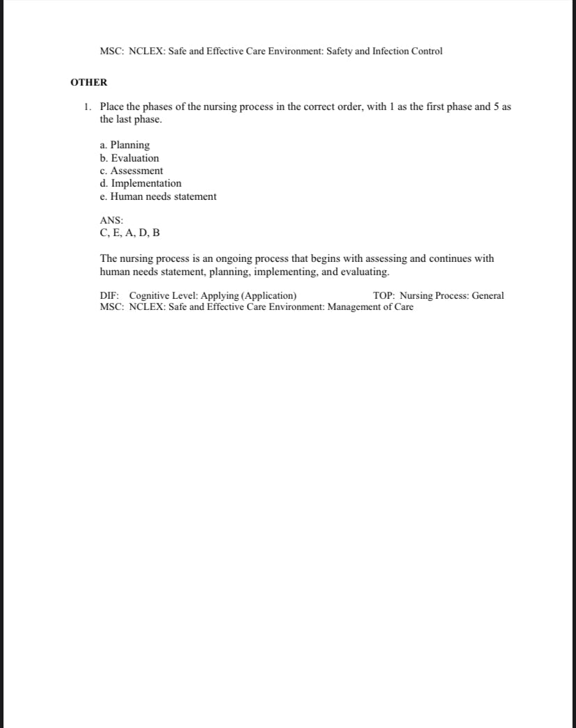 Test Bank Pharmacology and the Nursing Process 10th Edition by Lilley-Exam Guide Bank