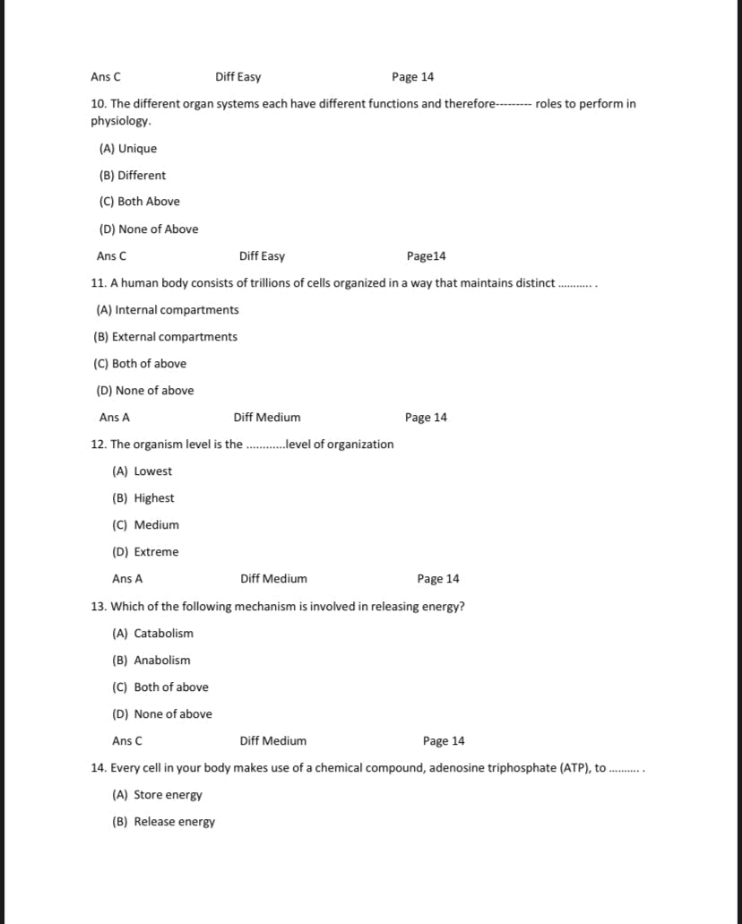 Test bank Anatomy and Physiology openstax 1st Edition by Gordon Betts-Exam Guide Bank