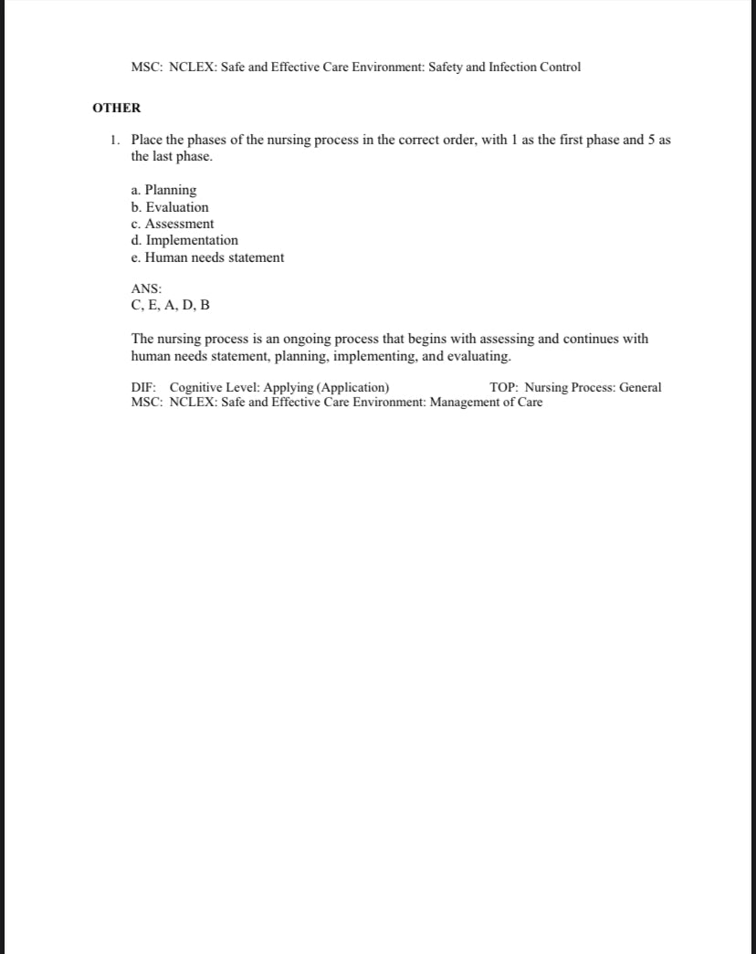 Test bank Pharmacology and the Nursing Process, 10th Edition by Lilley-Exam Guide Bank