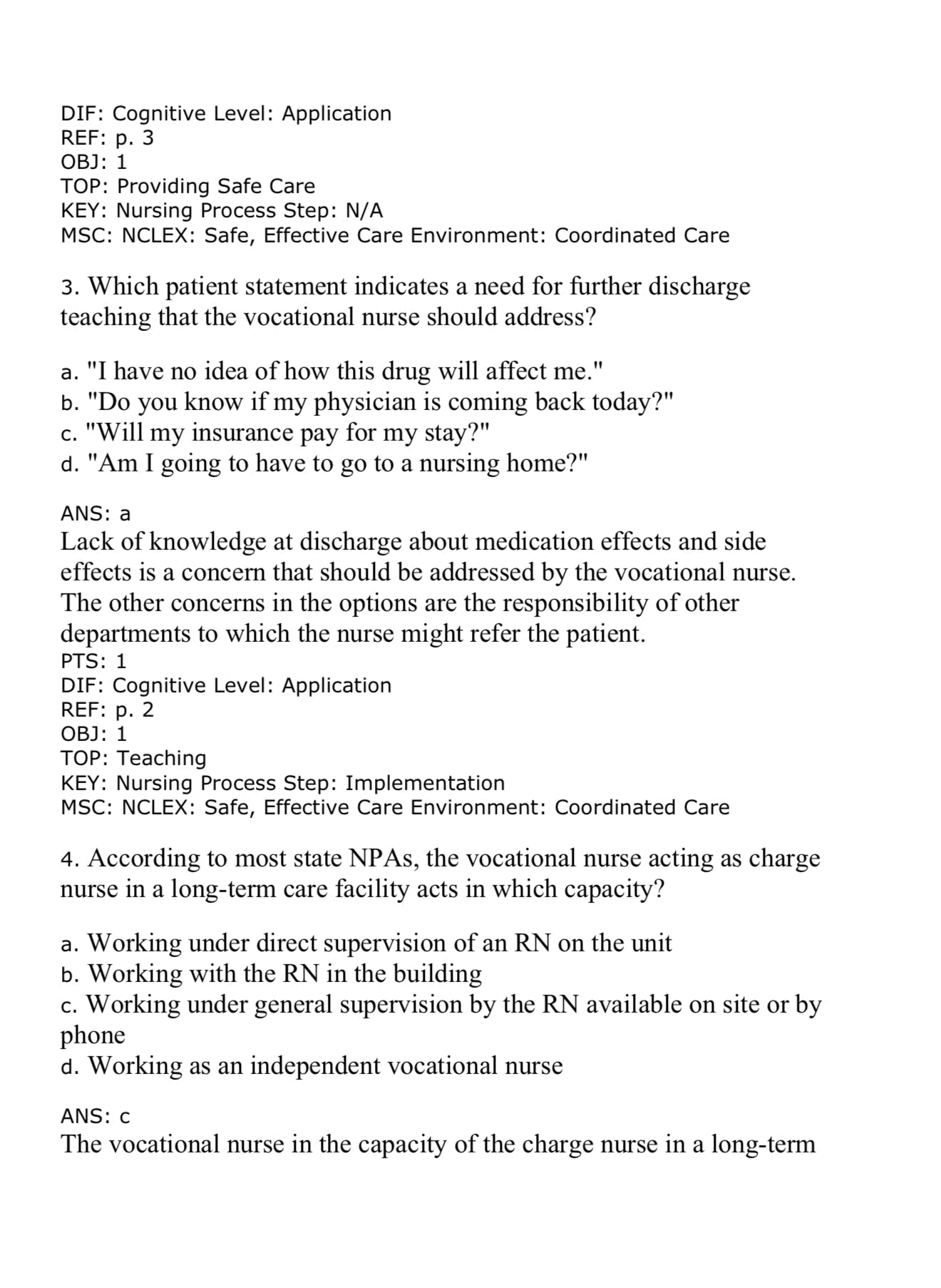 TEST BANK Medical-Surgical Nursing: Concepts and Practice, 5th Edition By Stromberg-Exam Guide Bank