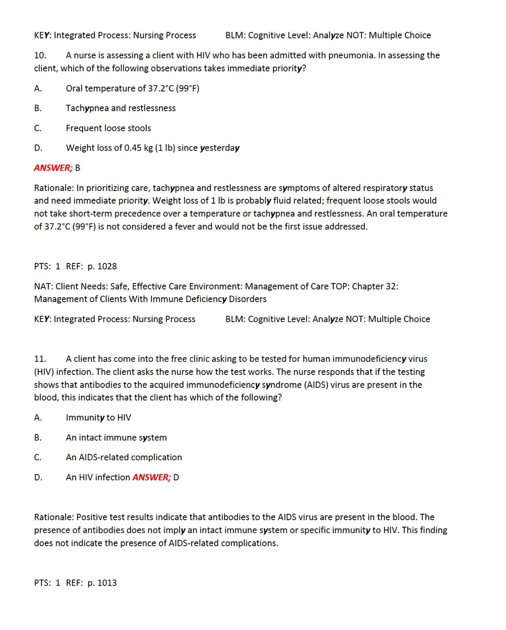 Test Bank Brunner & Suddarth's Medical-Surgical Nursing 15th Edition by Hinkle-Exam Guide Bank