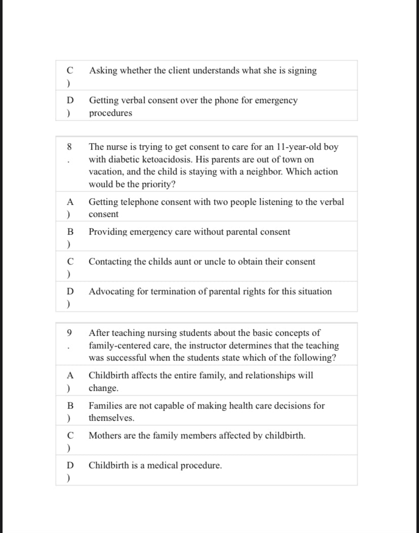 Test Bank Essentials of Maternity, Newborn, and Women’s Health Nursing, 5th Edition by Ricci-Exam Guide Bank