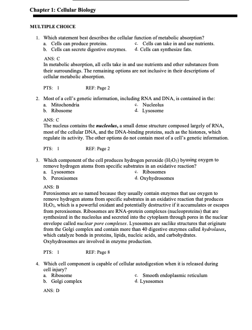 Test Bank Pathophysiology 9th Edition by McCance & Huether-Exam Guide Bank