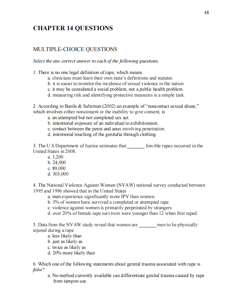 Test Bank Women’s Health in Nursing 3rd Edition by Kerri Durnell Schuiling-Exam Guide Bank