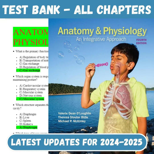 Test Bank for Anatomy and Physiology: An Integrative Approach, 4th Edition de Theresa Bidle-Guide Bank Pro