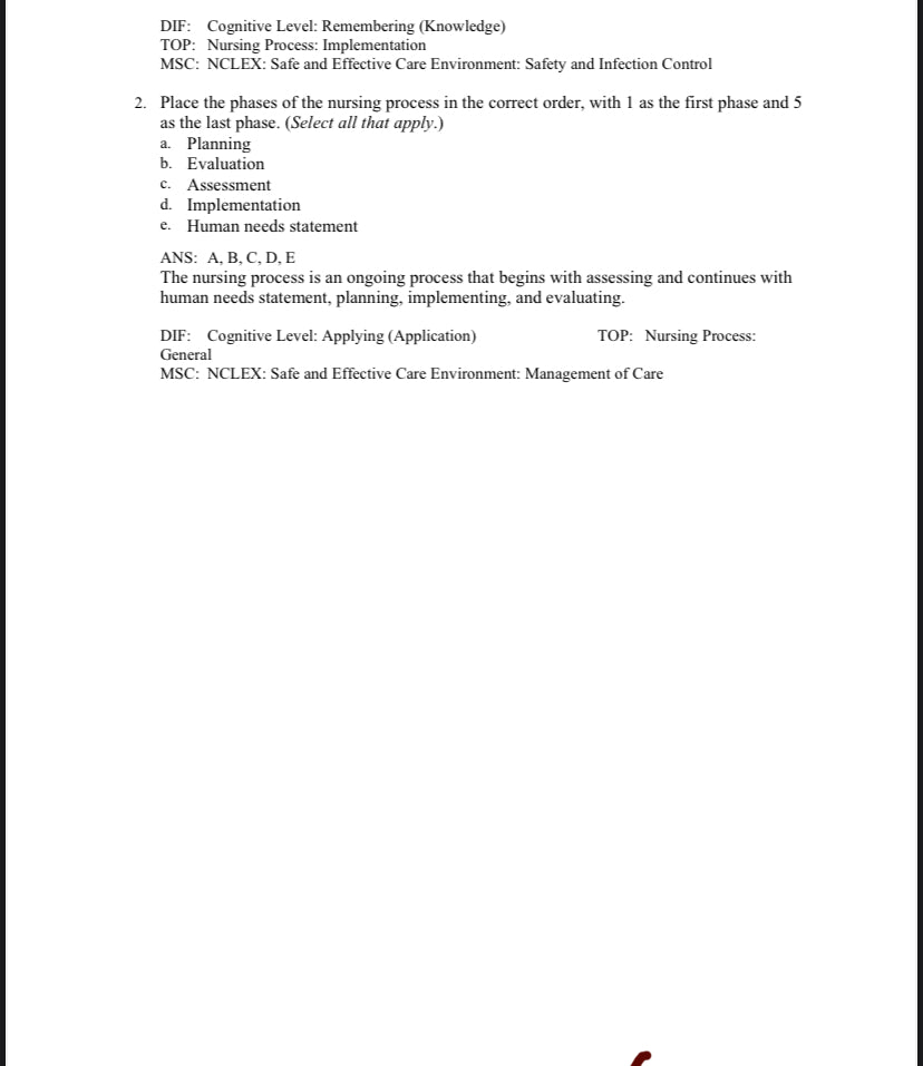 Test bank Pharmacology and the Nursing Process 9th Edition by Lilley-Exam Guide Bank
